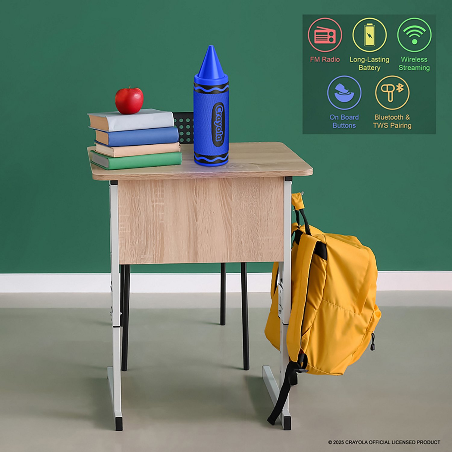 Crayola Portable Bluetooth® Crayon Speaker with FM Radio - view number 5