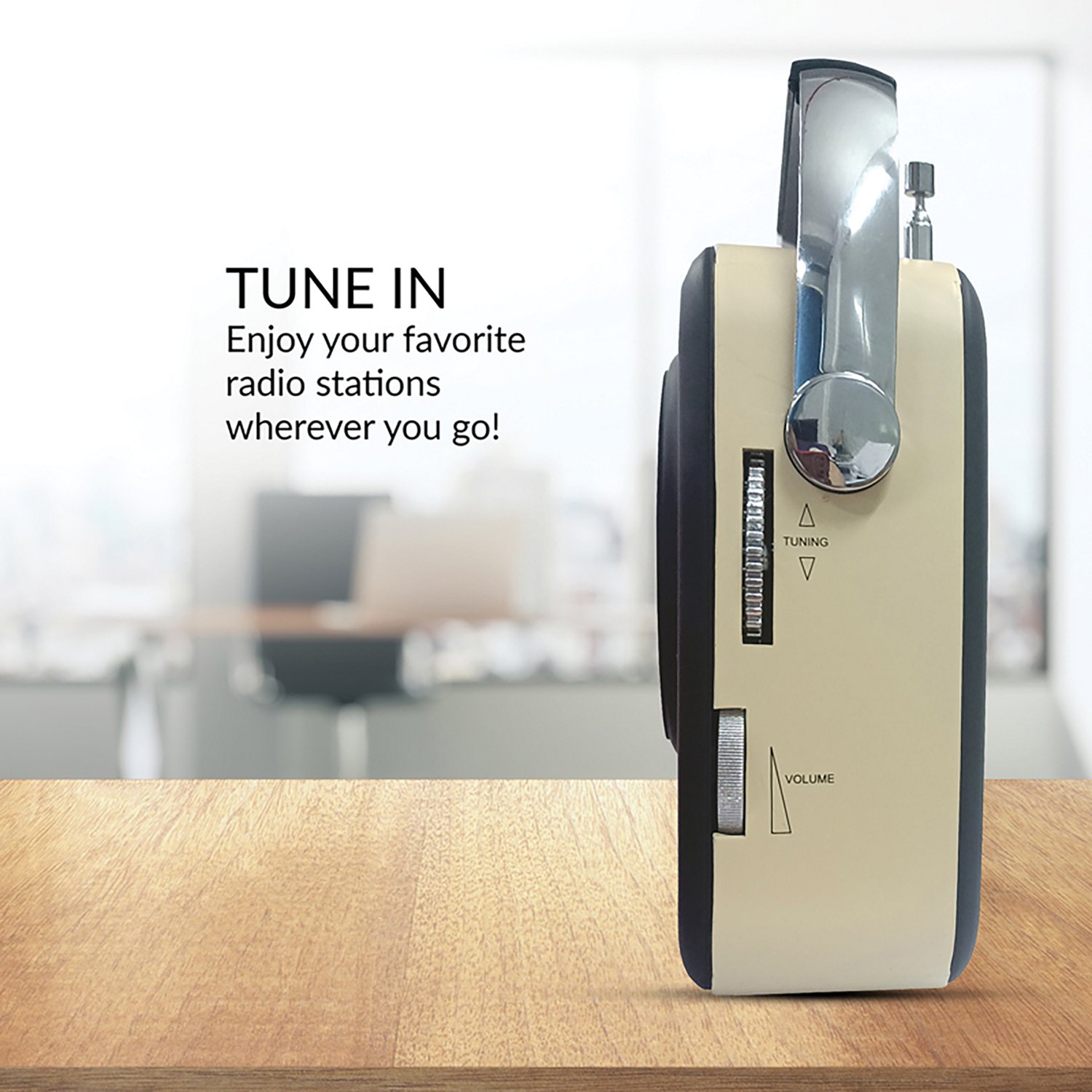 Supersonic SC-1201 Retro Portable AM/FM Radio