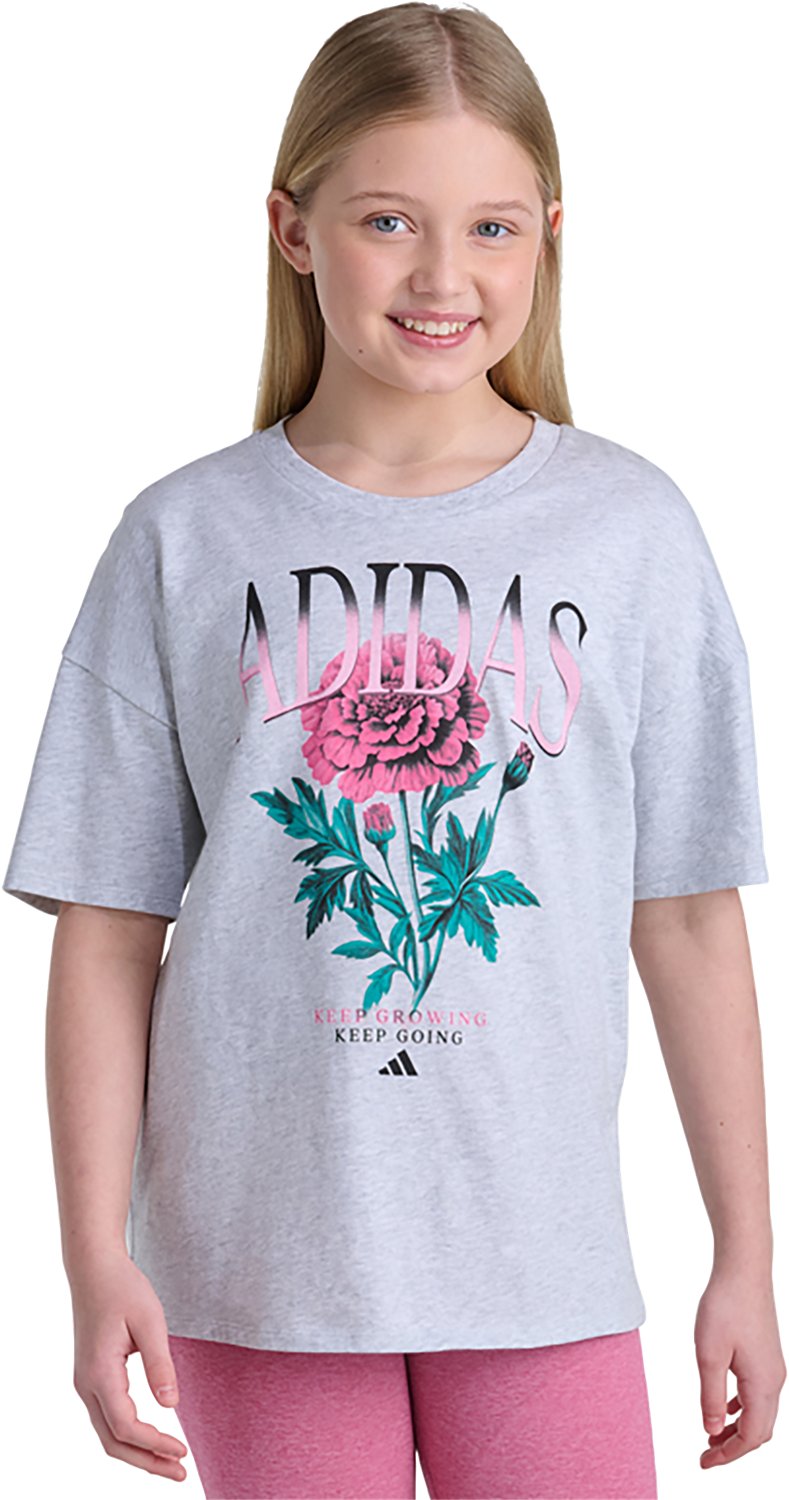 adidas Girls’ Boyfriend Heather T‑Shirt