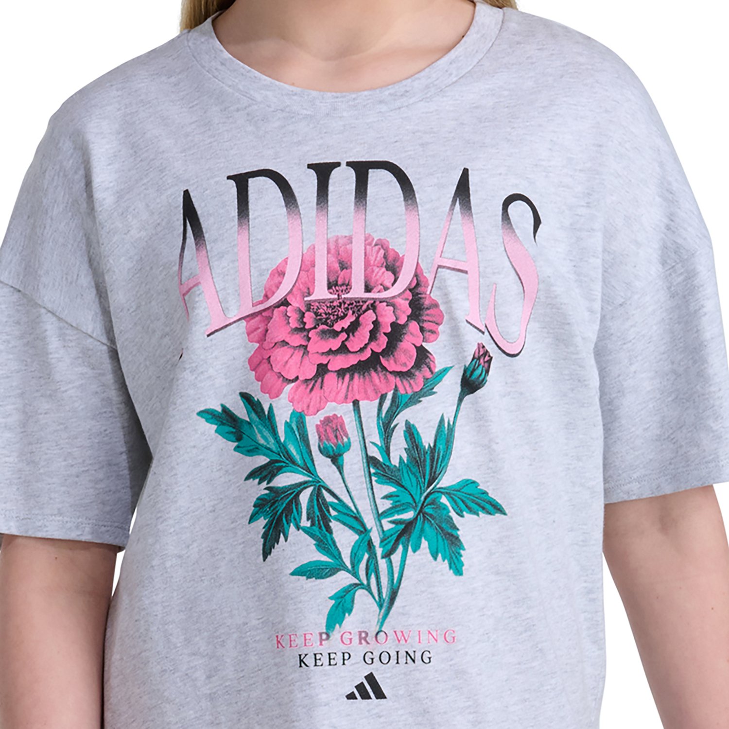 adidas Girls’ Boyfriend Heather T‑Shirt - view number 3