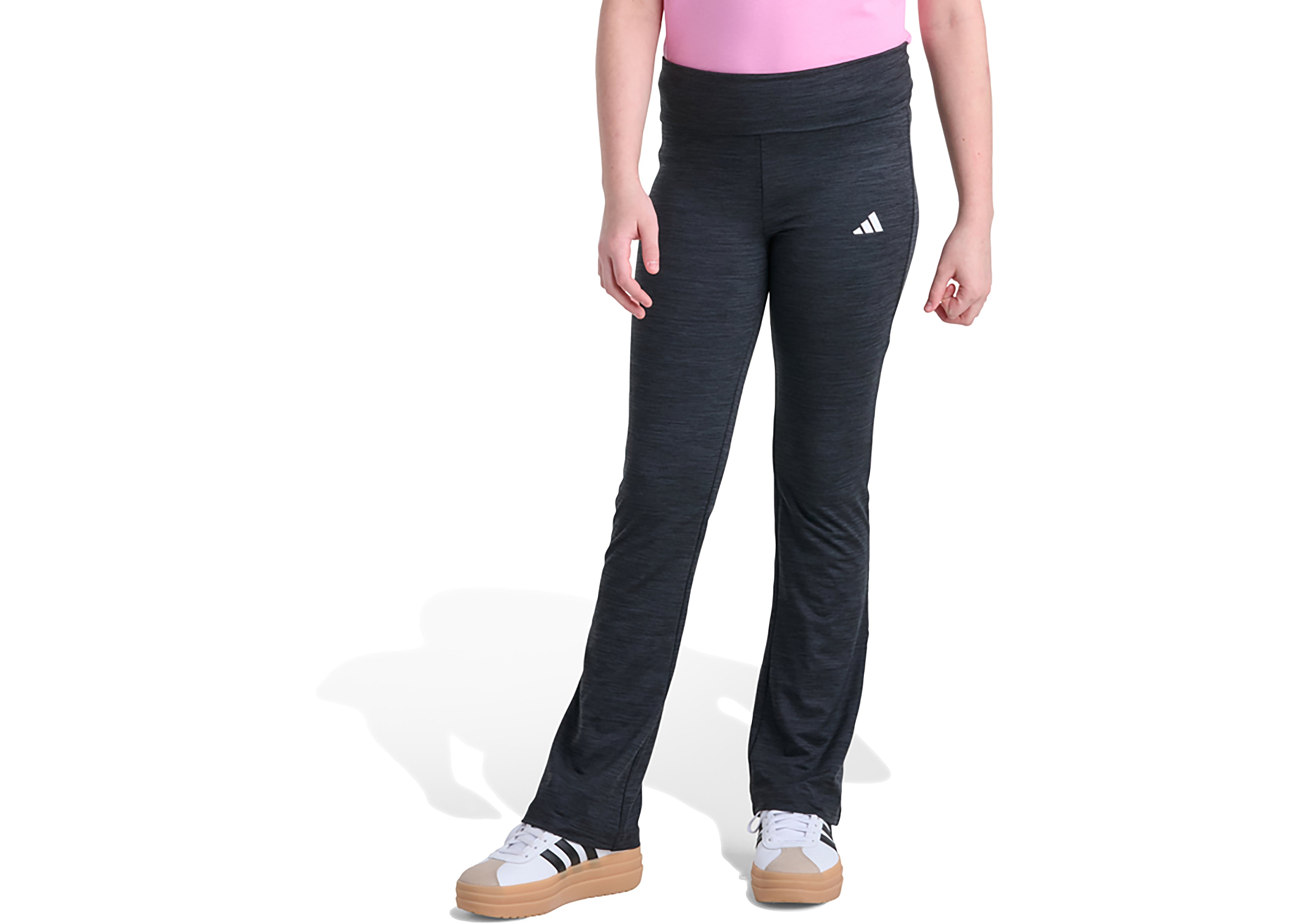 adidas Girls’ Folded Waistband Kick Flare Pants