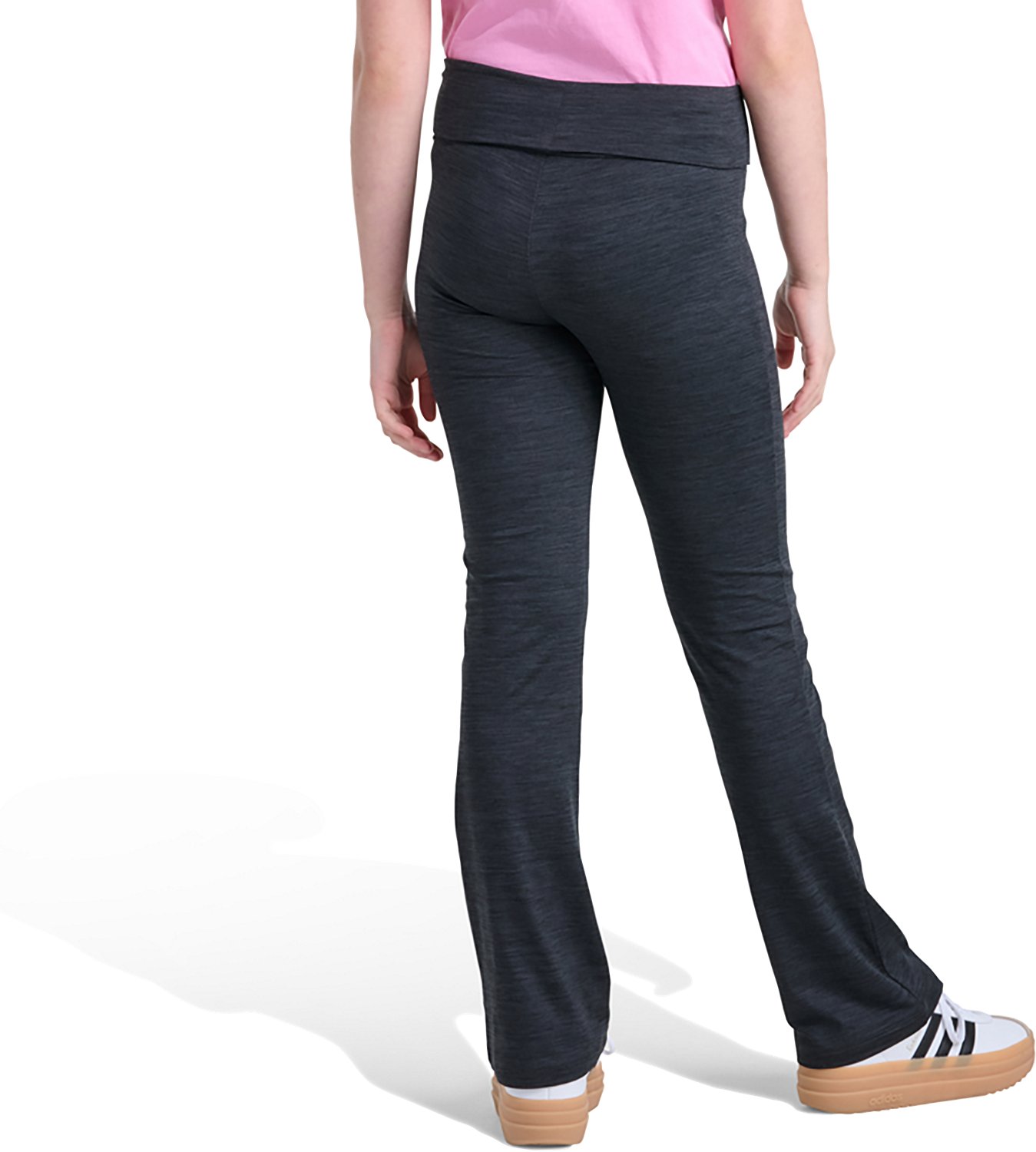 adidas Girls’ Folded Waistband Kick Flare Pants - view number 2