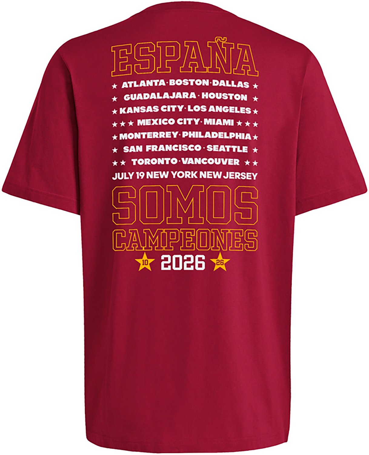 adidas Men's Spain National Team 2026 FIFA World Cup Champions We Are Champions Short Sleeve T-shirt - view number 2
