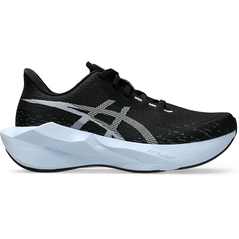 ASICS Novablast 6, Color: Black/Solid Air, Size: 9 (1012C008.001-9)