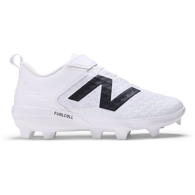 New Balance Men's FuelCell 4040 v8 Molded Baseball Shoes - White/Black (Size 5.5)