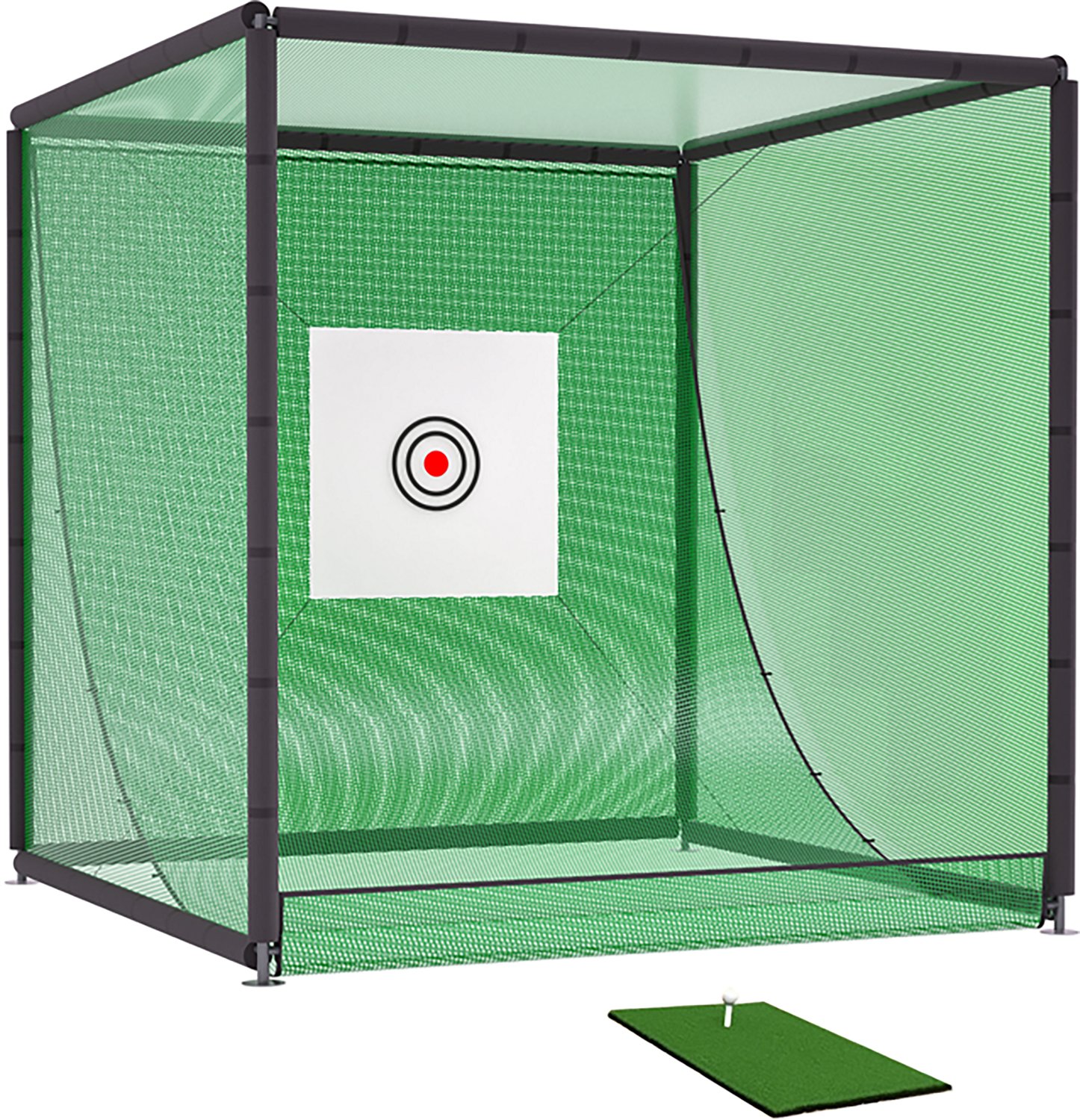 inQracer 10 ft x 10 ft x 10 ft Metal Frame Hitting Net Cage