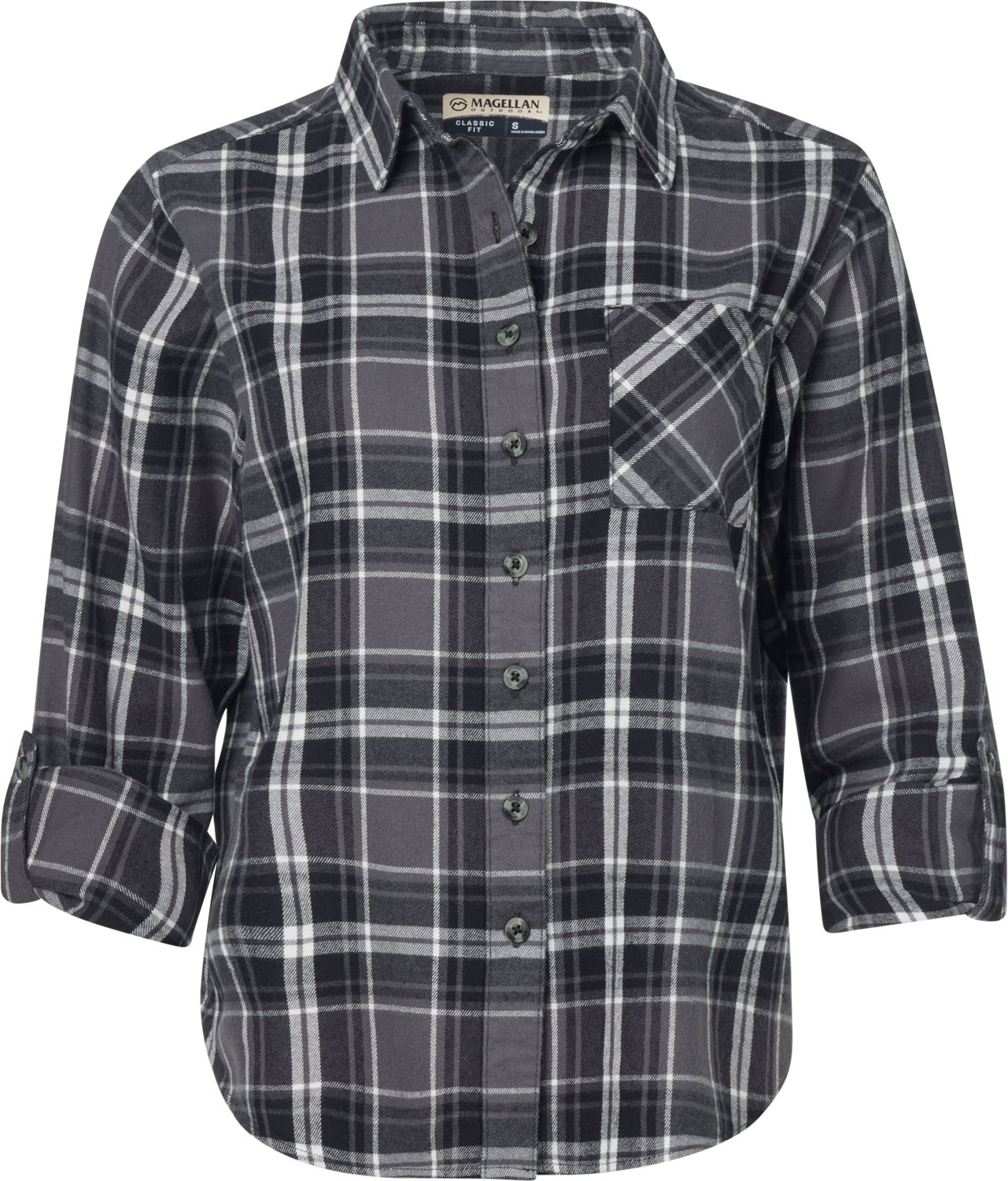 Magellan Outdoors Women's Willow Creek Midweight Flannel Shirt - view number 3