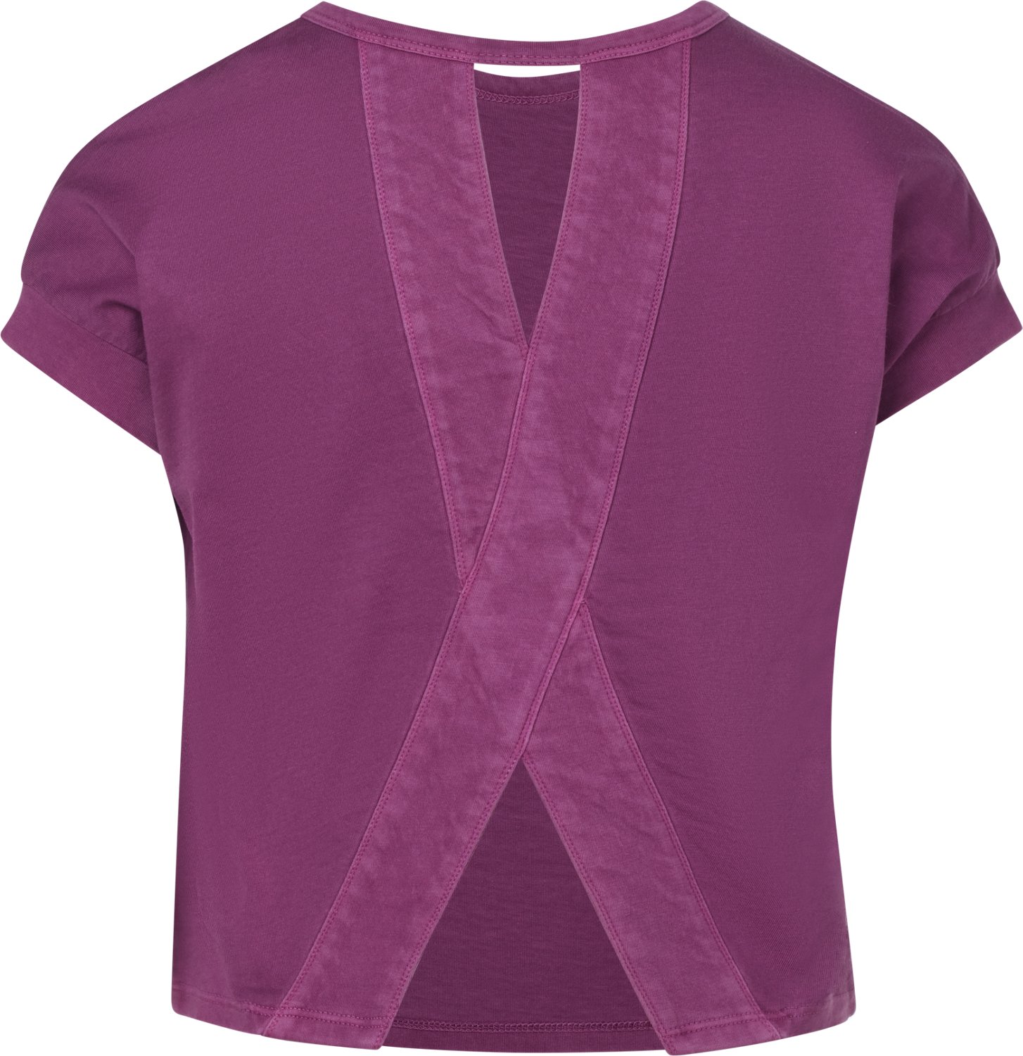 BCG Girls' Washed Cut-Out Short Sleeve T-shirt