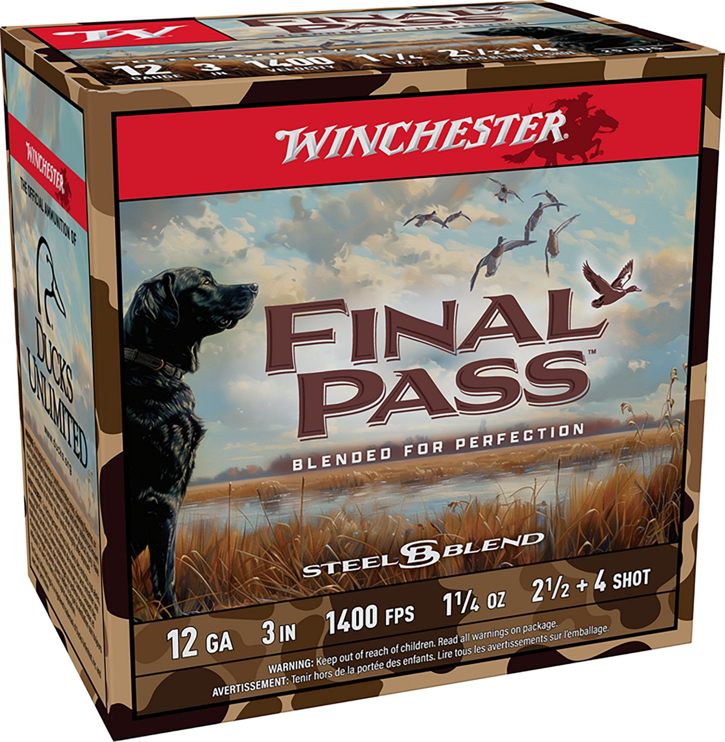 Winchester Final Pass 12 Gauge Waterfowl Shotgun Ammunition - 25 Rounds