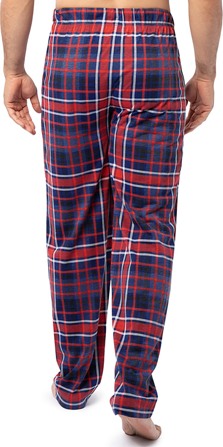 Indera Men's Red and Blue Plaid Lounge Pants - view number 2