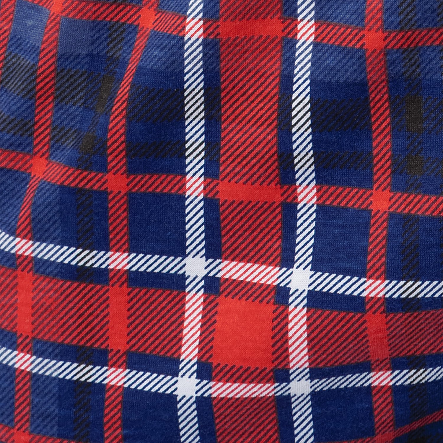 Indera Men's Red and Blue Plaid Lounge Pants - view number 5