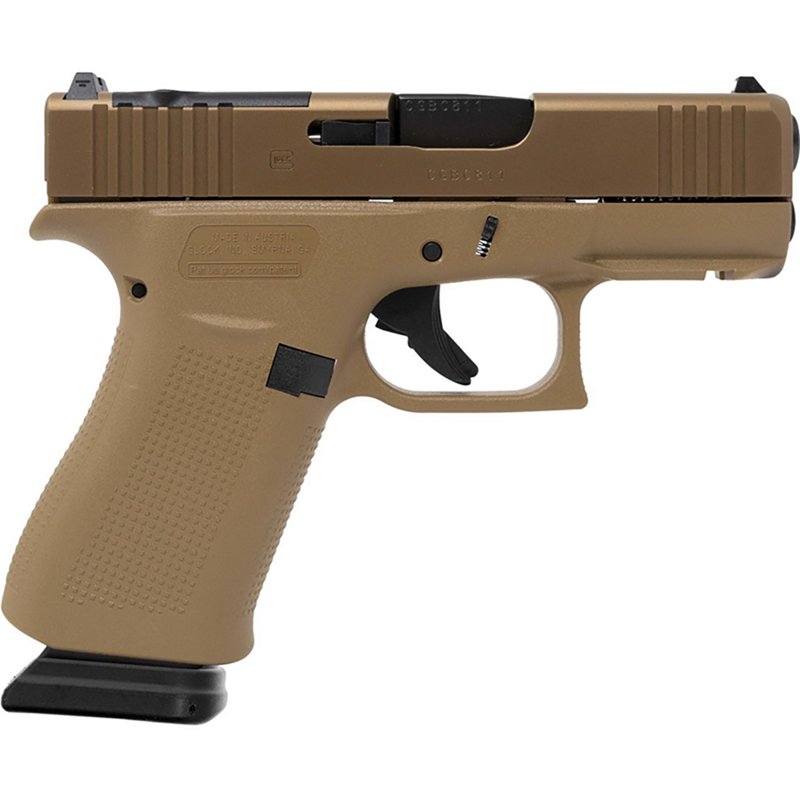 GLOCK G43X MOS Coyote Semi-Auto Pistol - Made in Austria