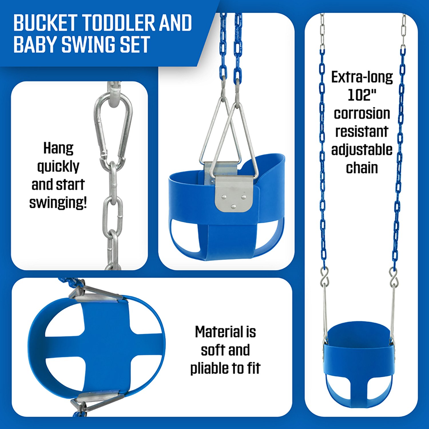 Plexalife High Back Full Bucket Toddler & Baby Swing - view number 2