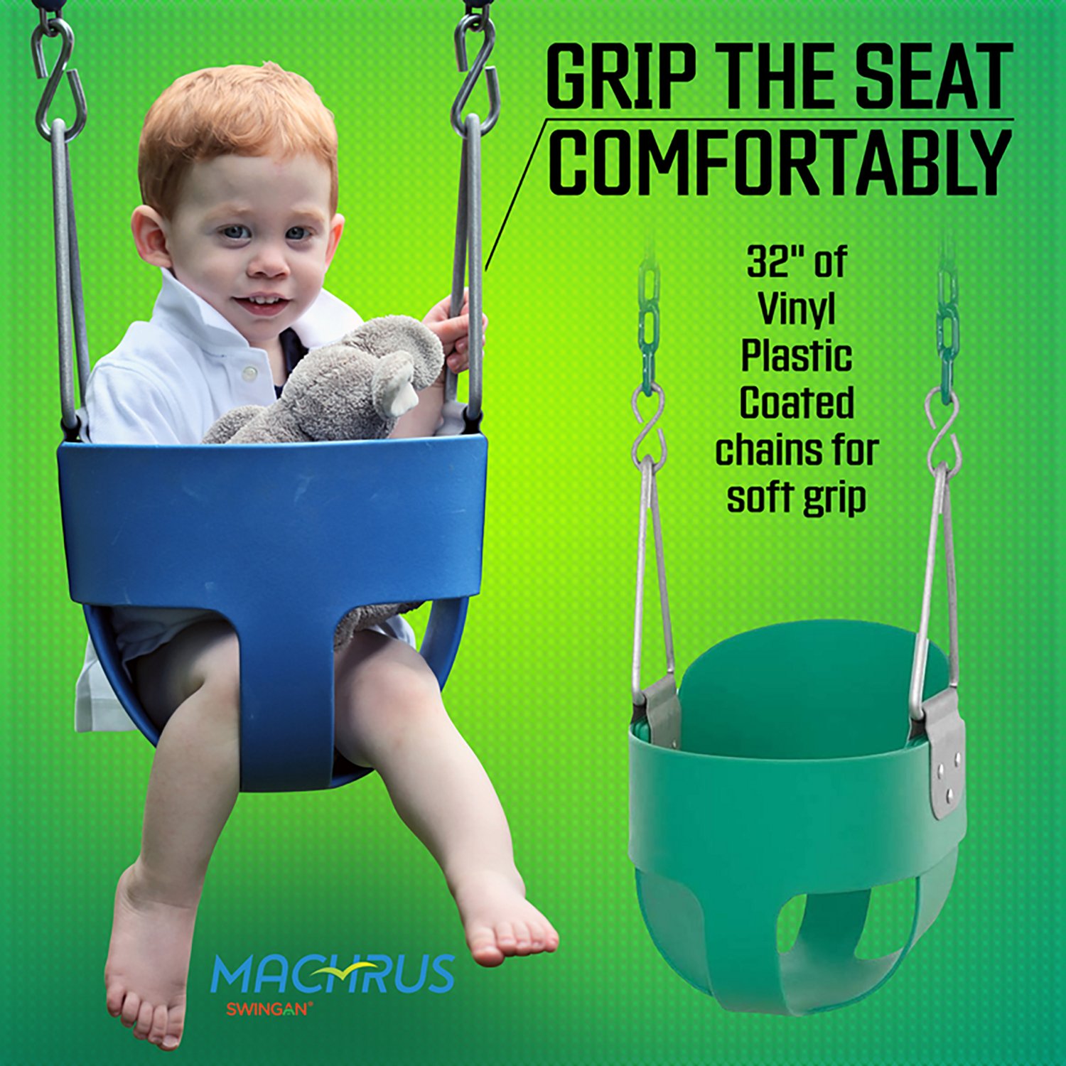 Plexalife High Back Full Bucket Toddler & Baby Swing - view number 3