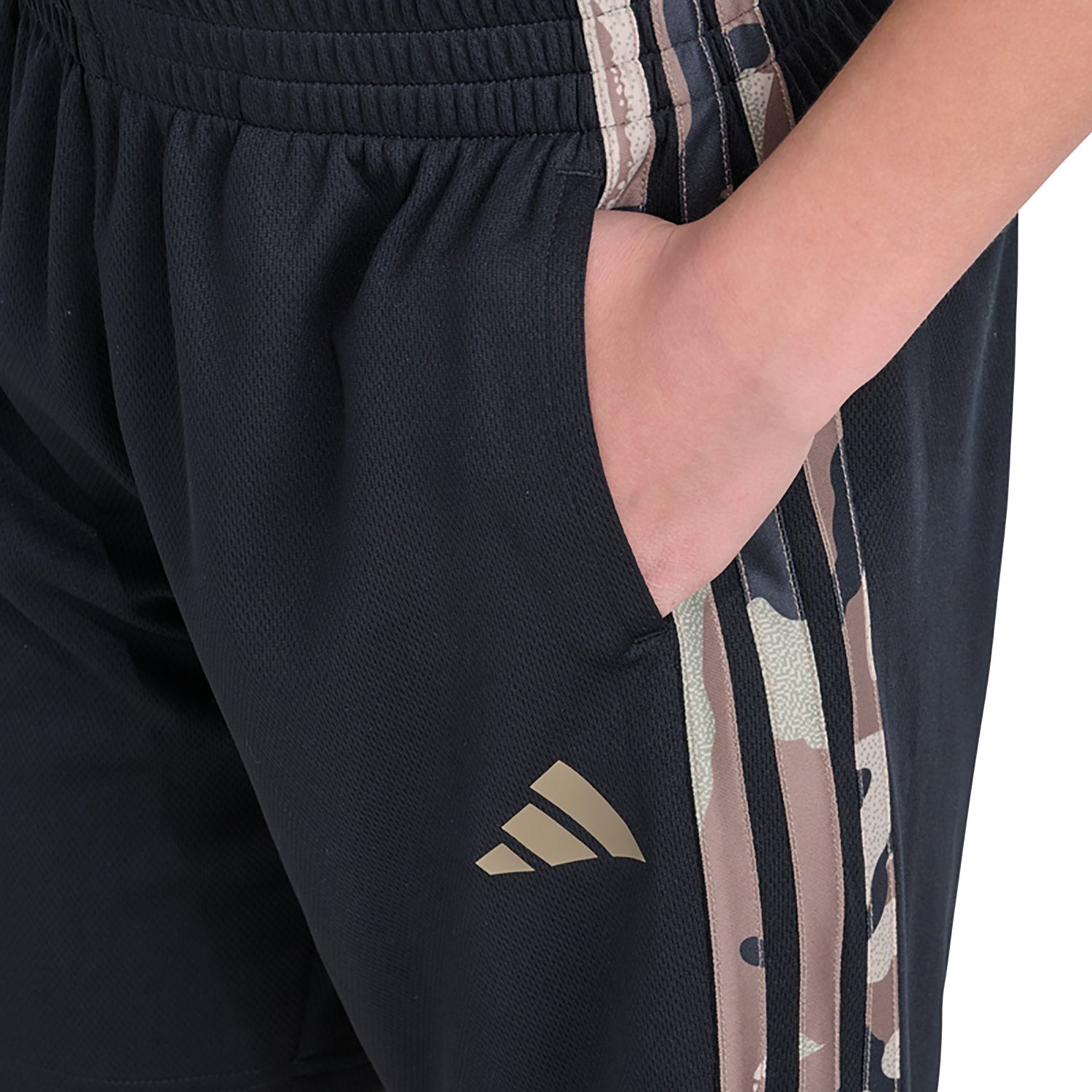 adidas Boys’ Essentials Printed 3‑Stripes Shorts - view number 3