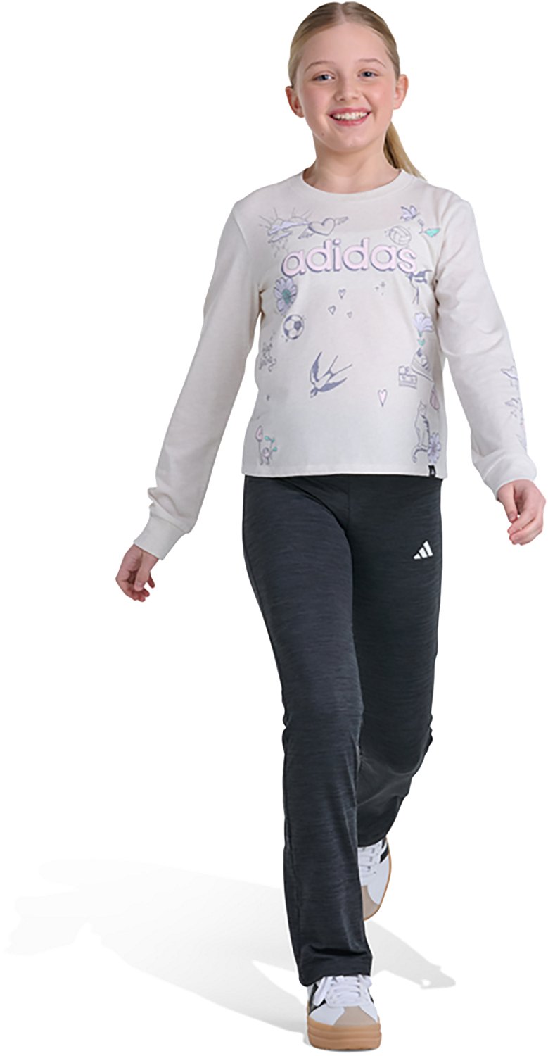 adidas Girls’ Hand Drawn T‑Shirt