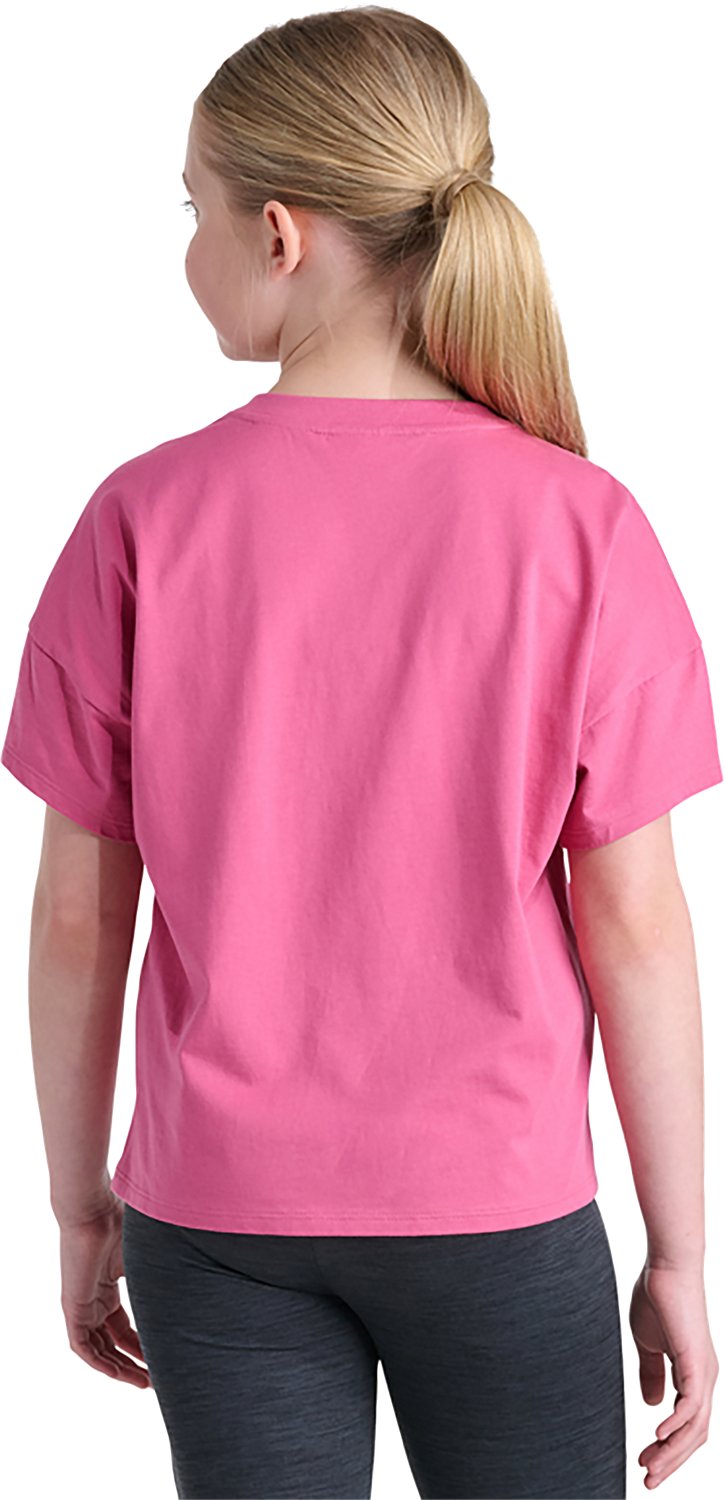 adidas Girls’ Drop Shoulder Graphic T‑Shirt - view number 2