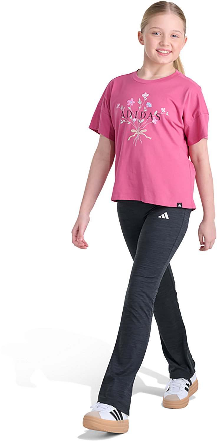 adidas Girls’ Drop Shoulder Graphic T‑Shirt - view number 4