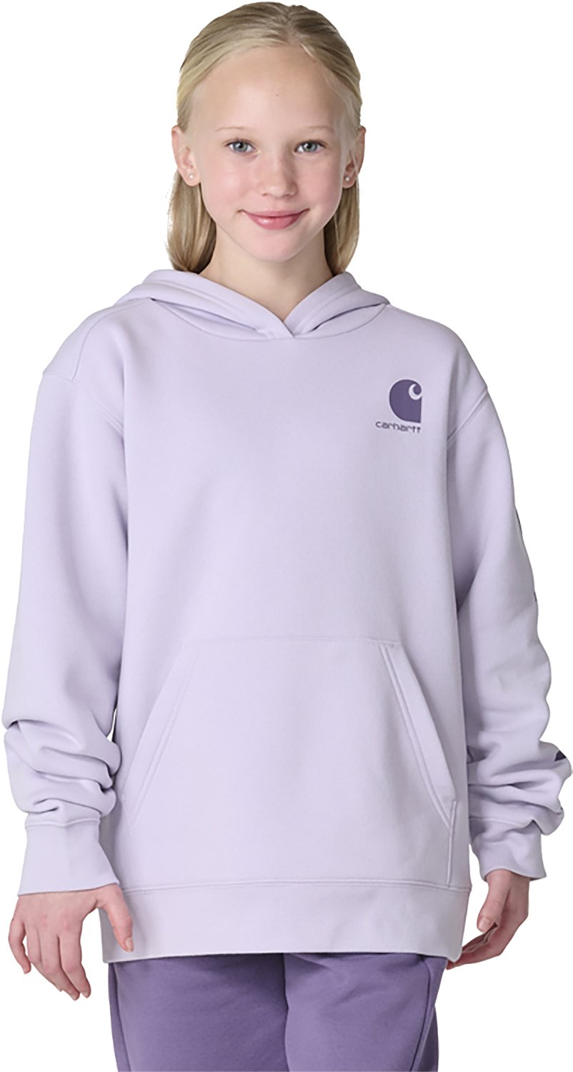 Carhartt Girls’ Hooded Logo Sweatshirt