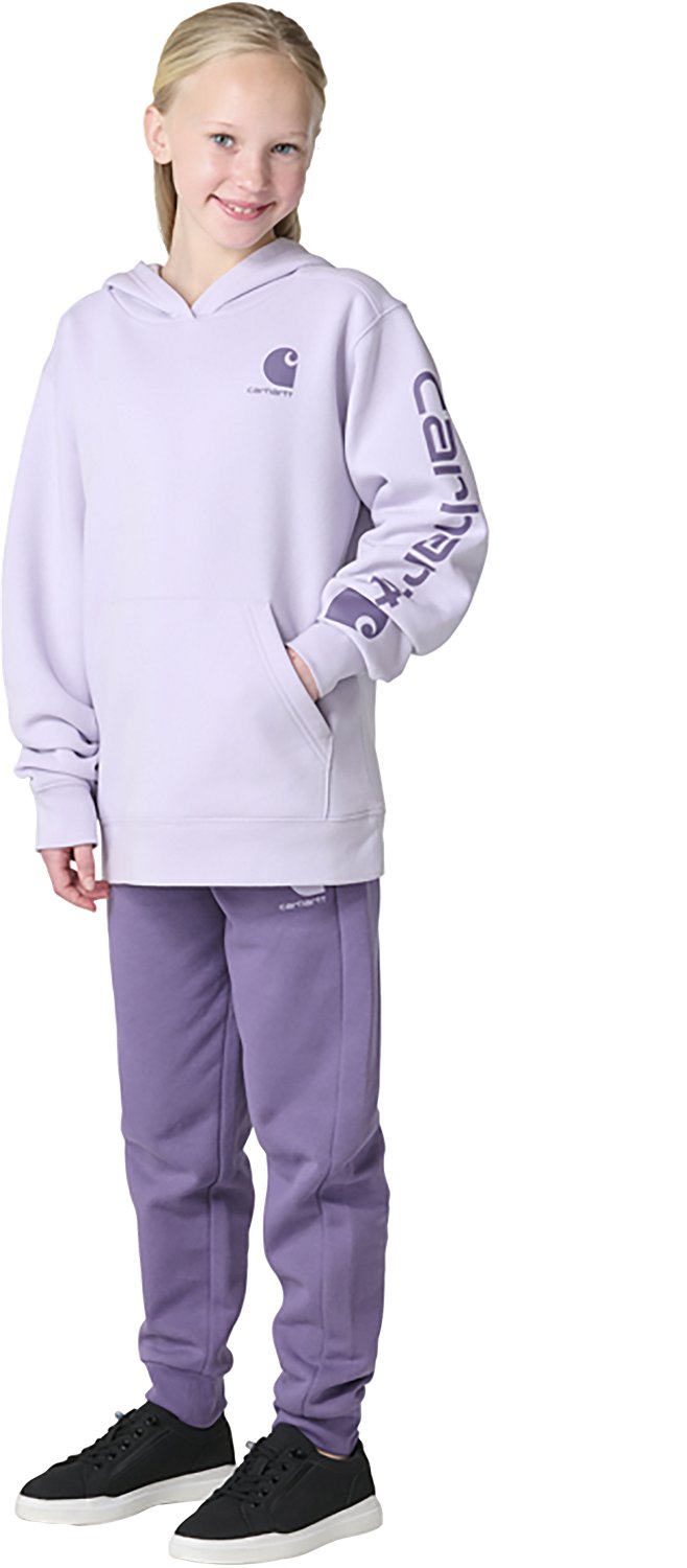 Carhartt Girls’ Hooded Logo Sweatshirt - view number 5