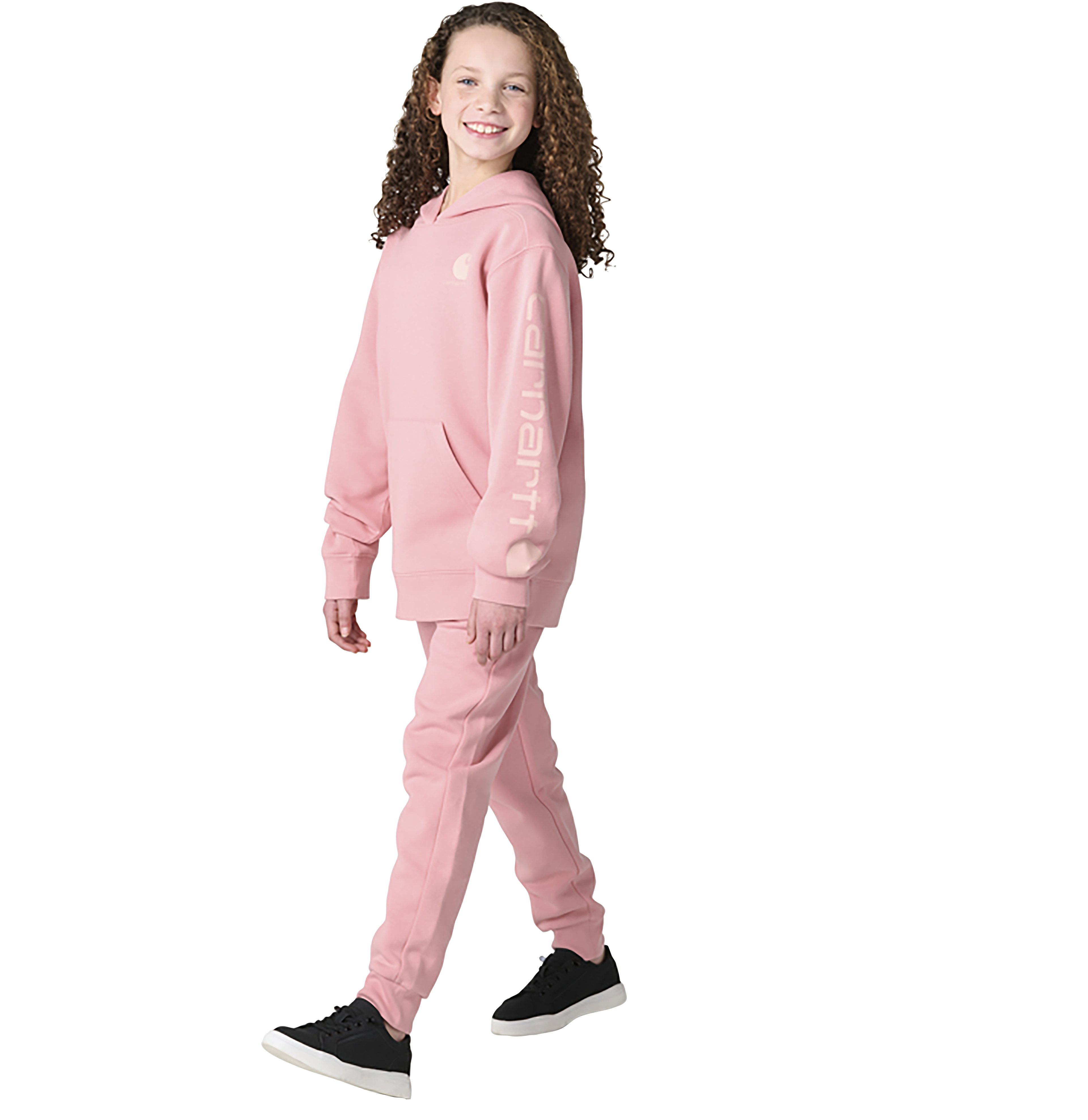 Carhartt Girls’ Hooded Logo Sweatshirt