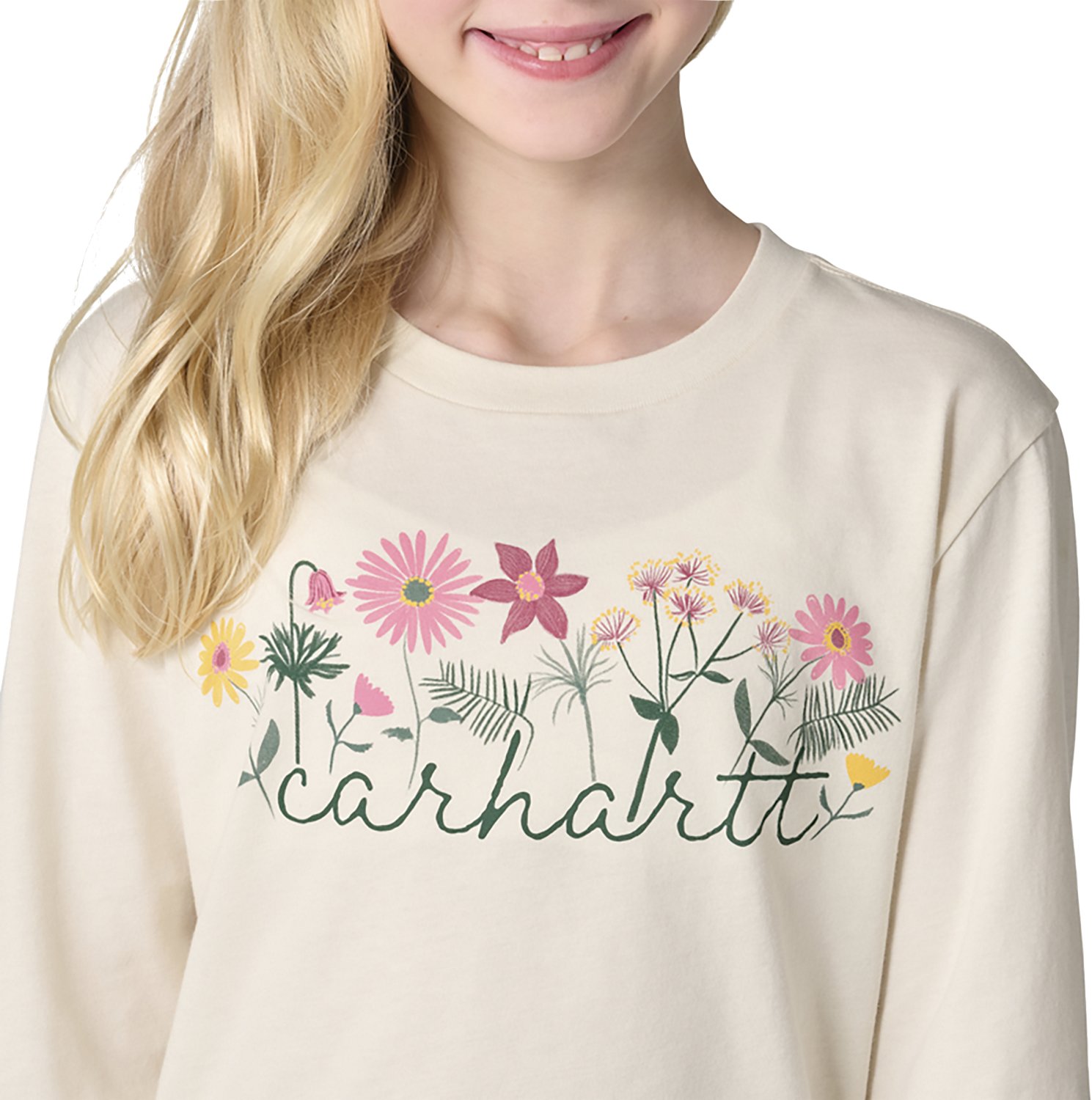 Carhartt Girls’ Floral Script T-Shirt