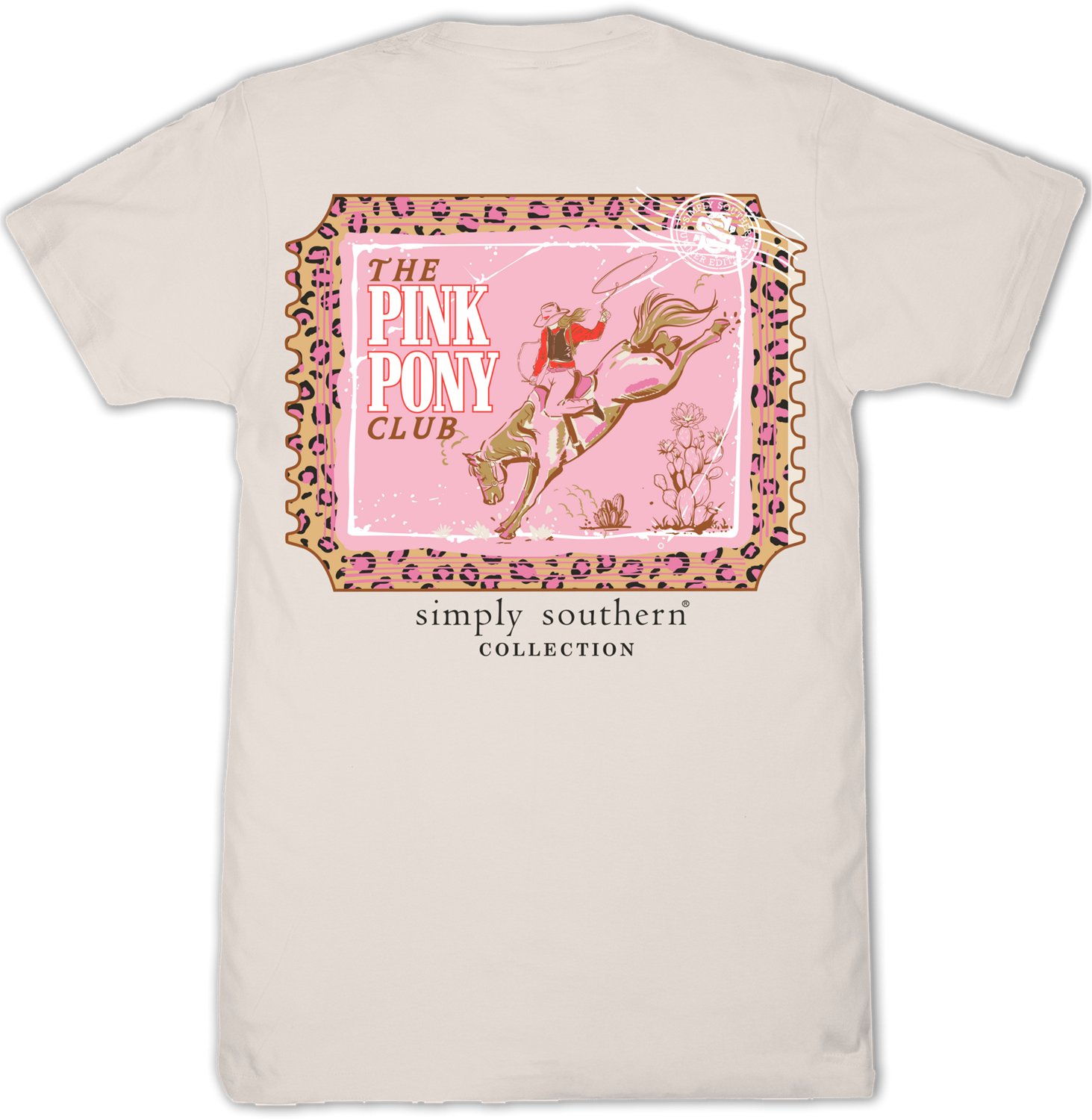 Simply Southern Women's Pink Pony Club T-shirt