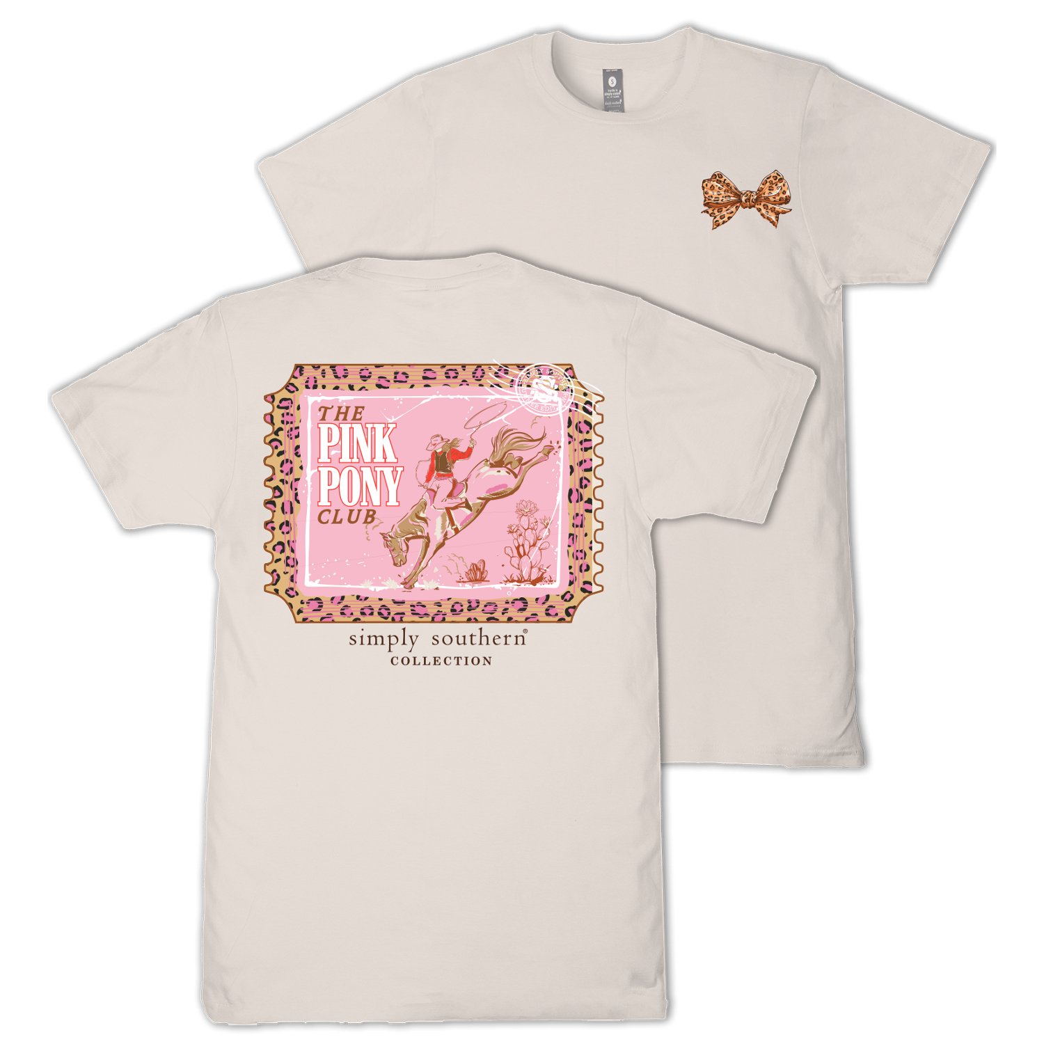 Simply Southern Women's Pink Pony Club T-shirt