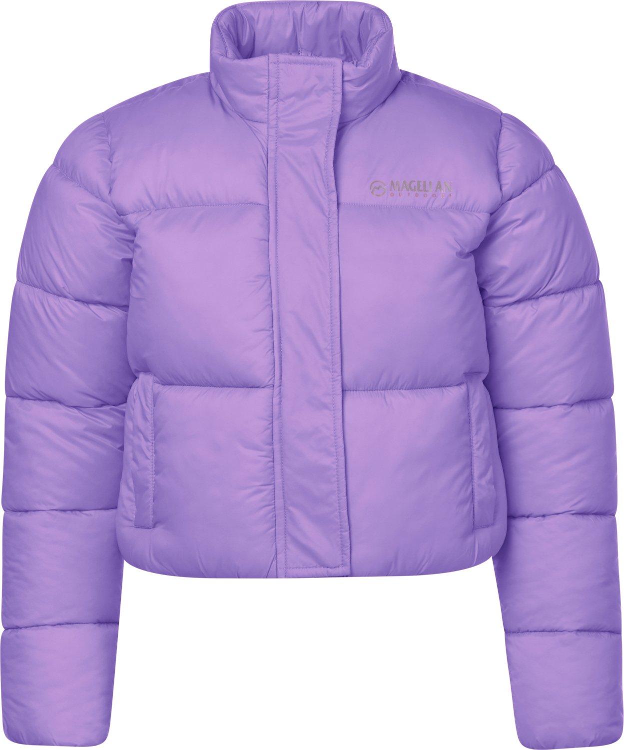 Magellan Outdoors Girls' Meet & Greet Shiny Puffer Jacket