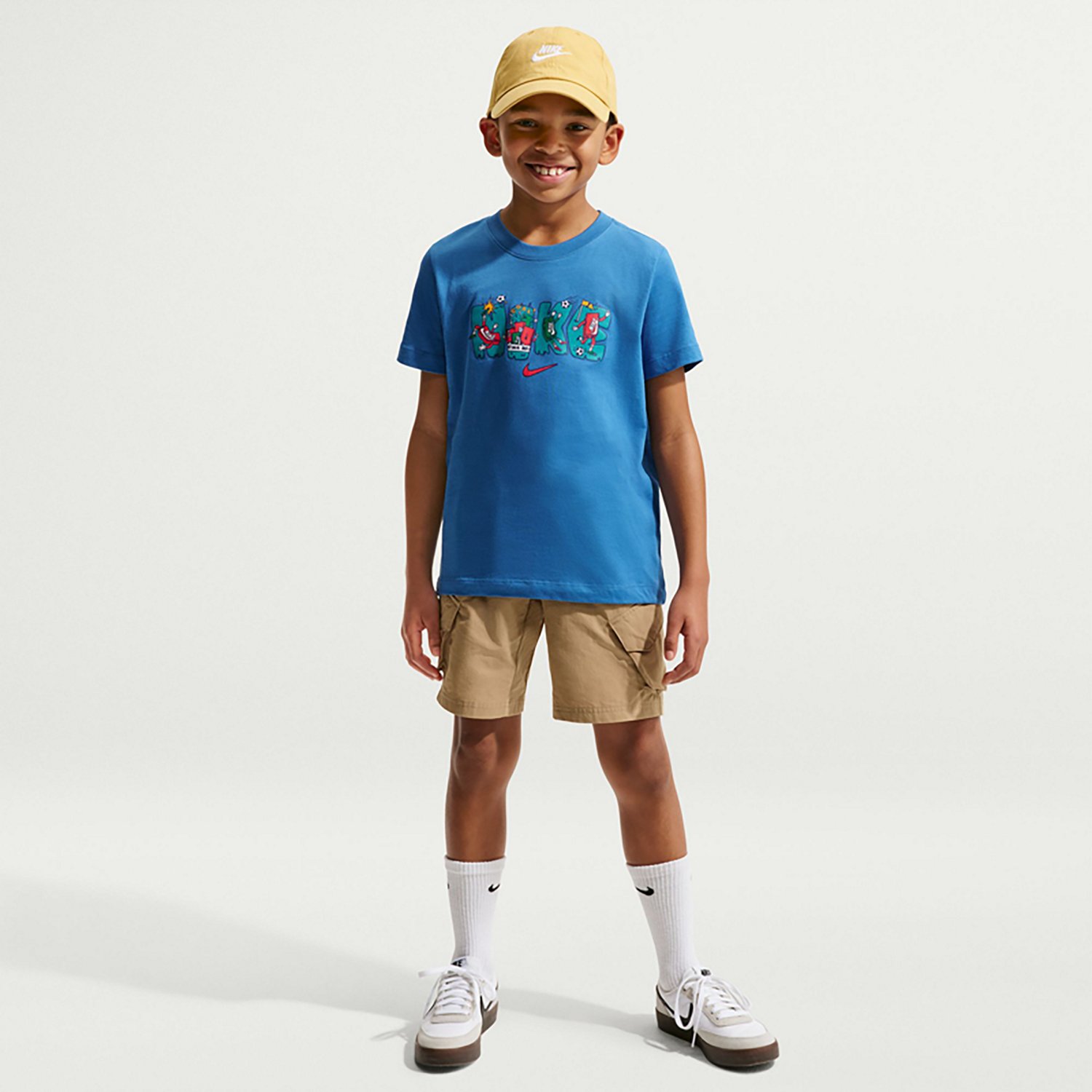 Nike Sportswear Boy’s Vintage‑Washed Short Sleeve T‑Shirt