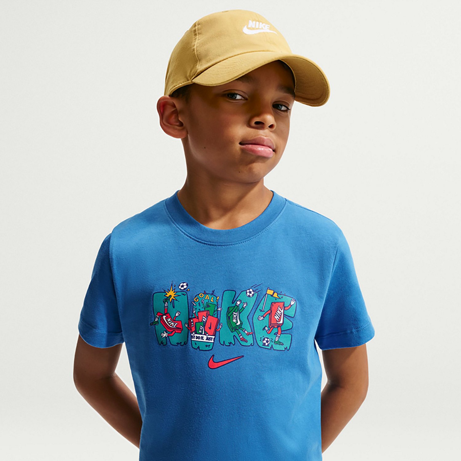 Nike Sportswear Boy’s Vintage‑Washed Short Sleeve T‑Shirt - view number 3