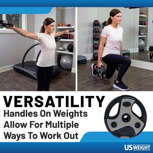 US Weight 54 lb Weight Set W/55" Bar- Grey - view number 7