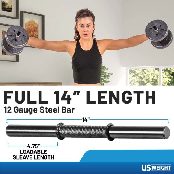 US Weight Adjustable 42 lb Dumbell Set W/Springs - view number 4
