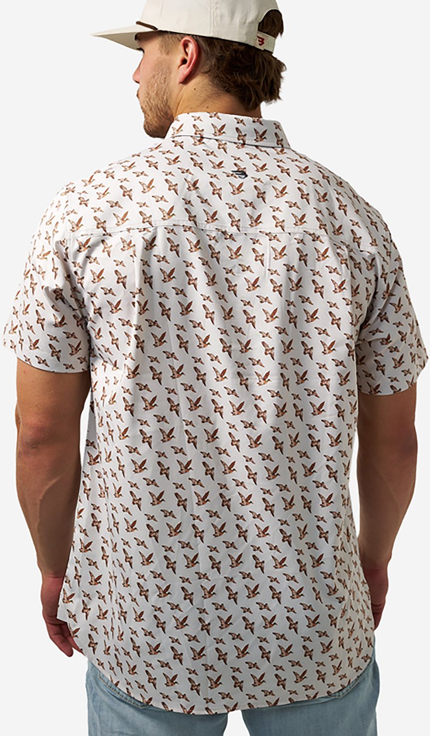 BURLEBO Men's Performance Button-Up Short Sleeve Shirt                                                                           - view number 2