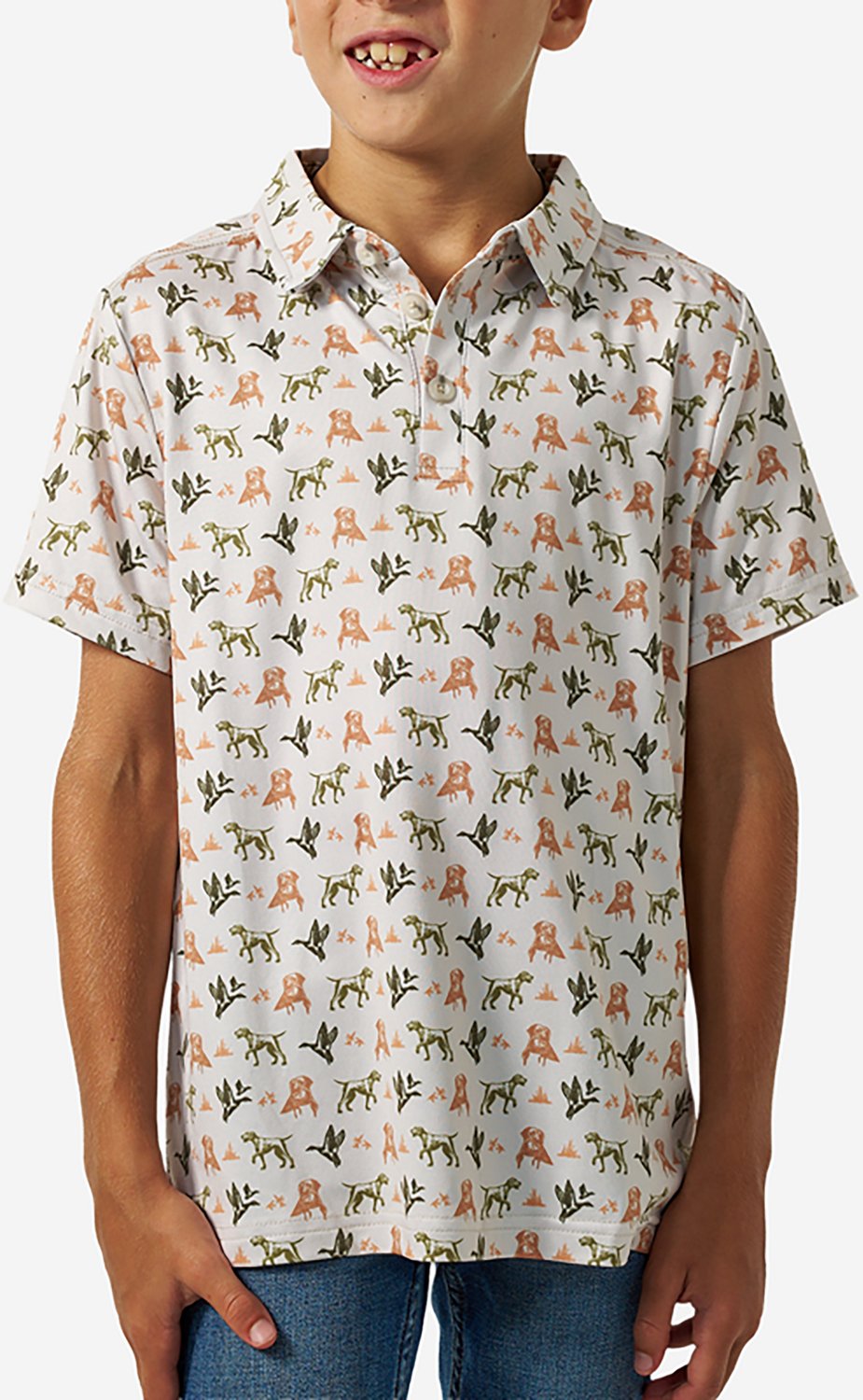 BURLEBO Boys' Performance Polo Shirt