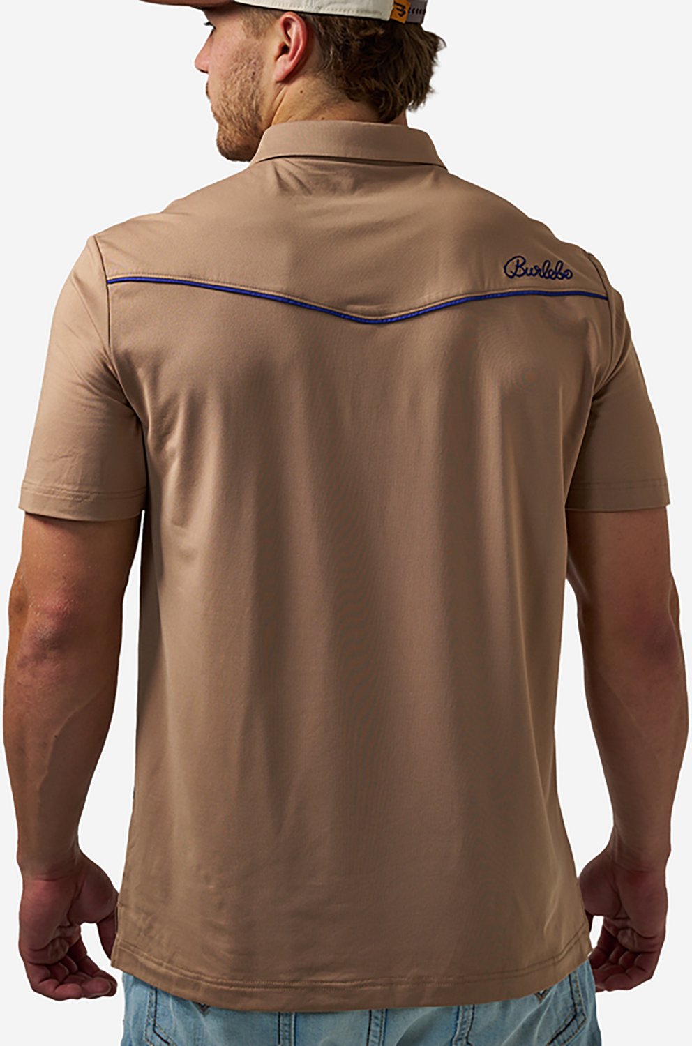 Burlebo Men's Peal Snap Performance Short Sleeve Polo Shirt - view number 2