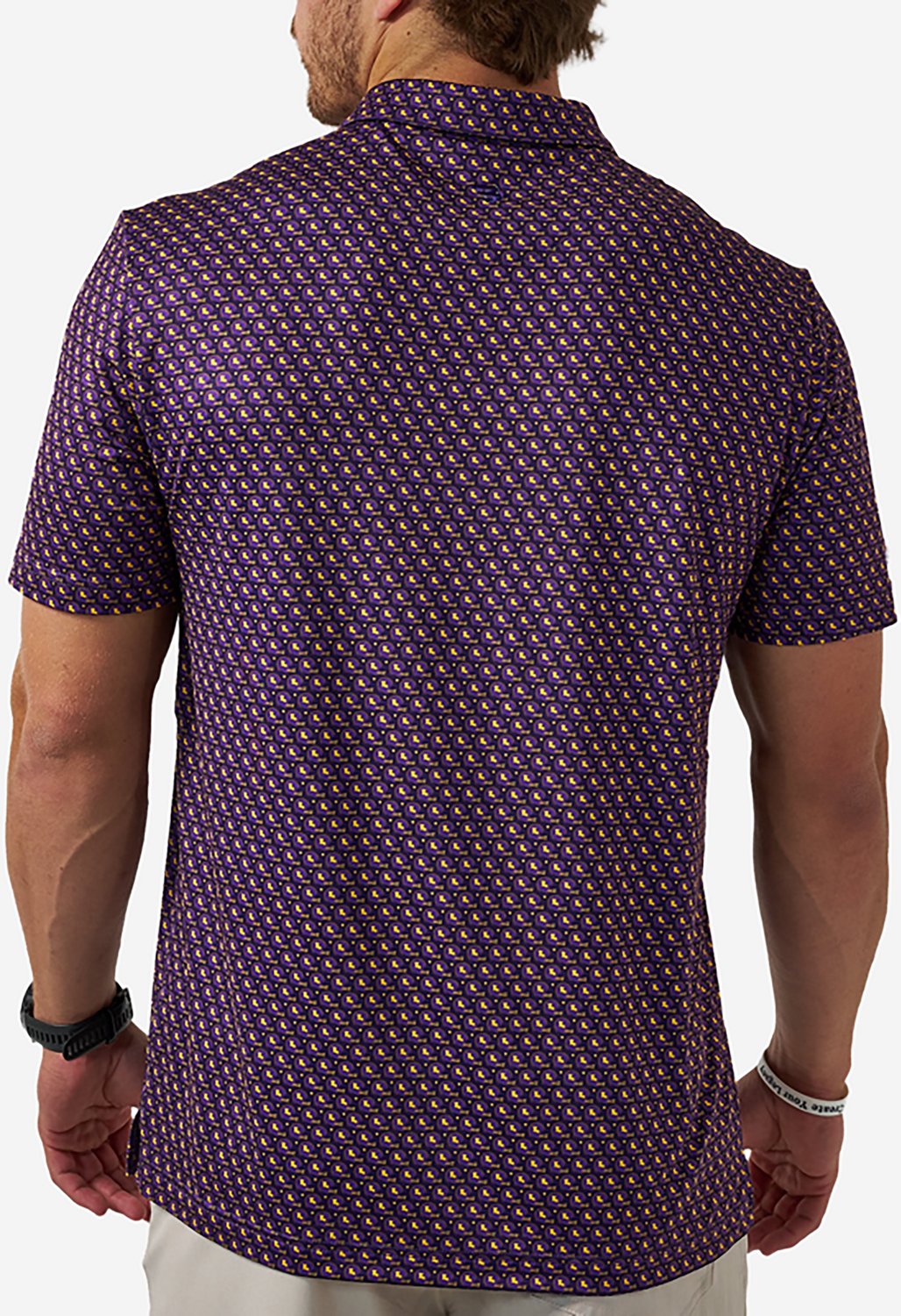 BURLEBO Men's Louisiana Performance Polo Shirt - view number 2