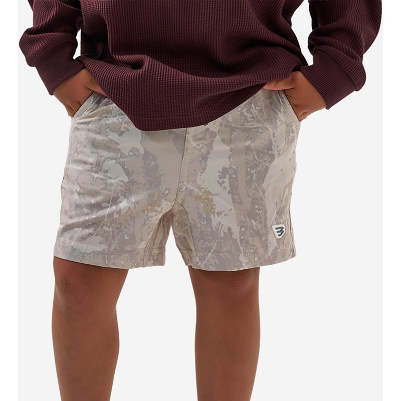 BURLEBO Athletic Shorts for Kids - Drifter Camo