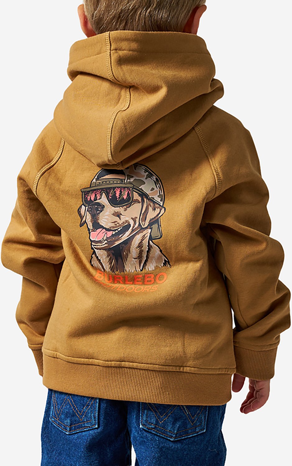 BURLEBO Boys' Mallard Camo Dog Fleece Hoodie - view number 2