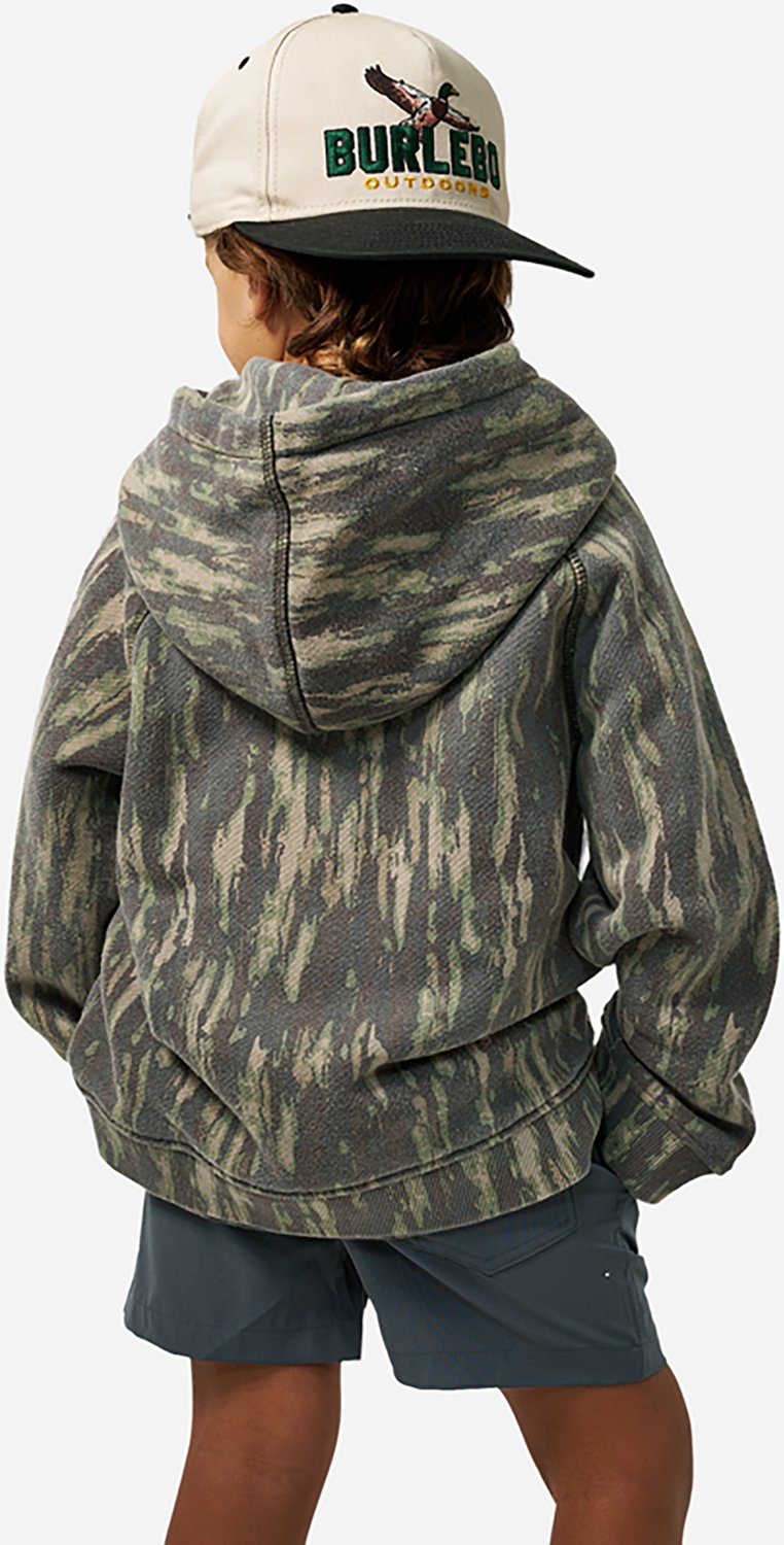 BURLEBO Boys' Vintage Washed Midland Camo Fleece Hoodie - view number 3