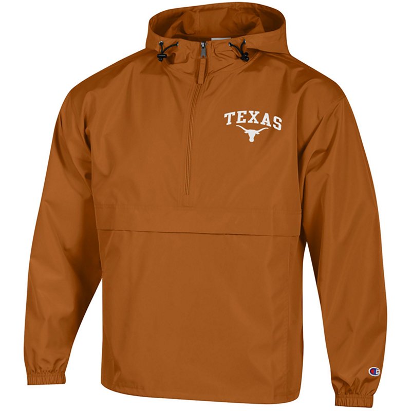 Champion Men's Texas Longhorns DS Logo Packable LS Jacket