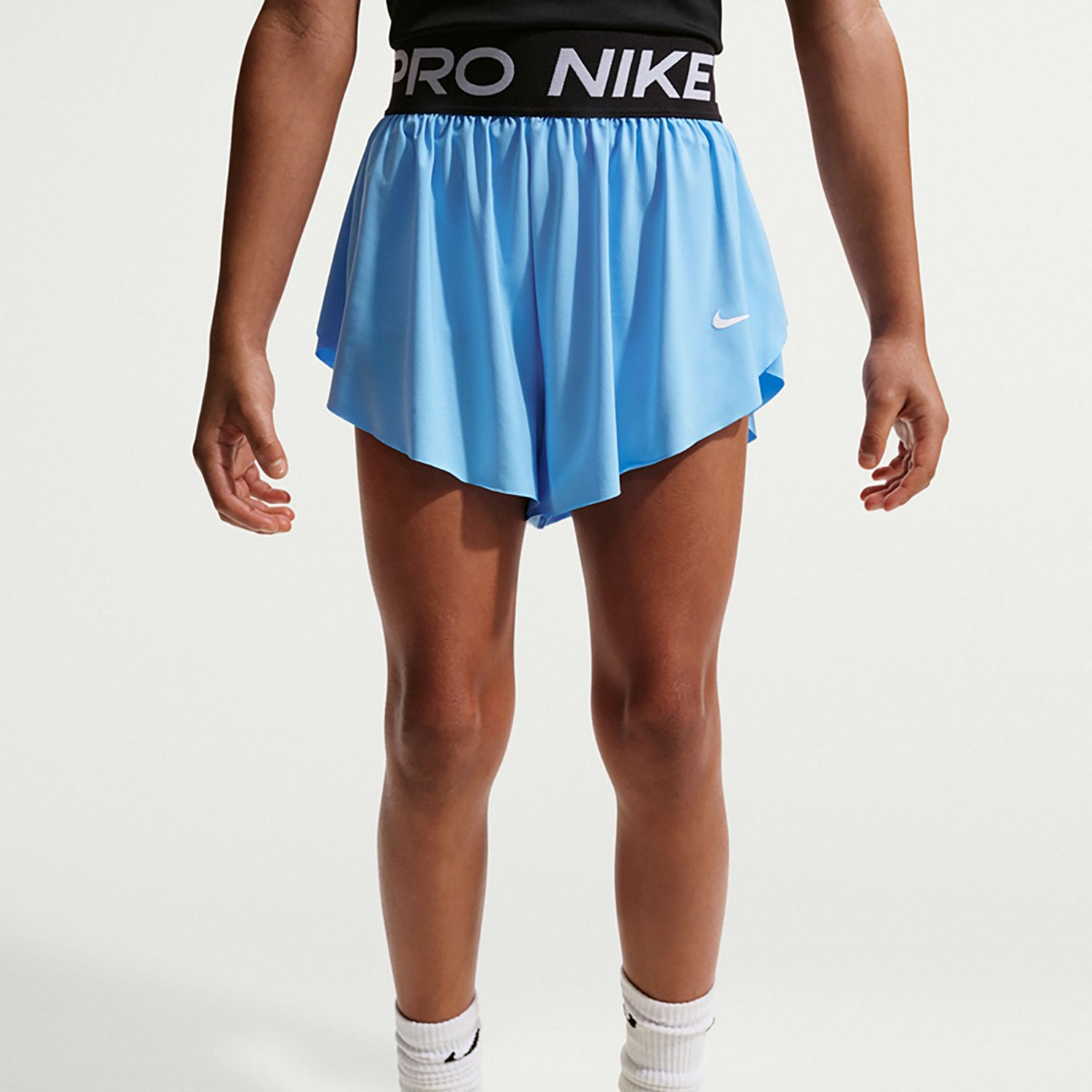 Nike Girls' Pro Dri-FIT 2 in 1 Knit Shorts 3 in