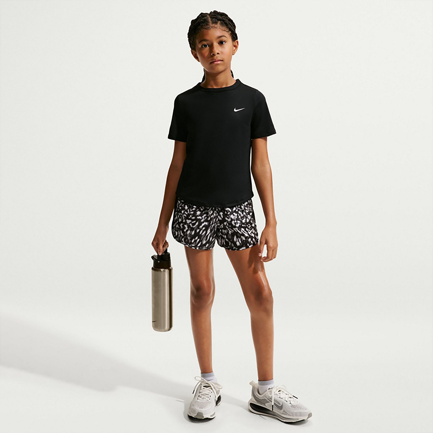 Nike Girls' Tempo Dri-FIT All-Over Print Shorts - view number 3