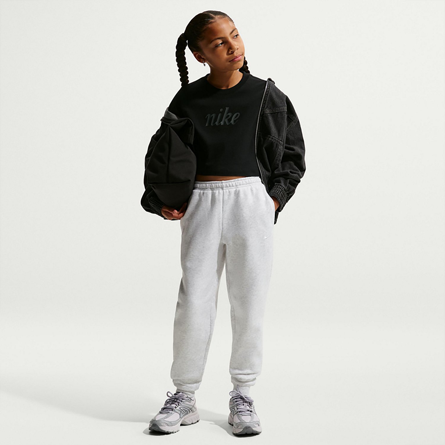 Nike Girls' Sportswear Fleece Pants - view number 3