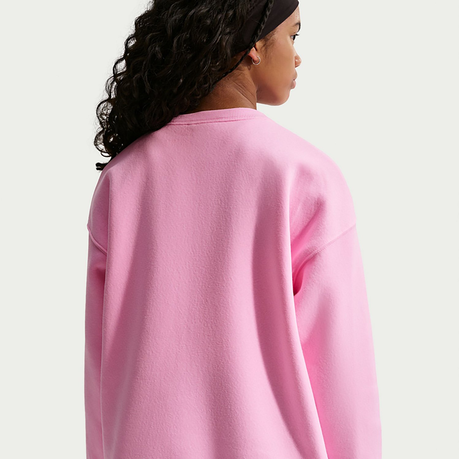Nike Girls' Sportswear Studio Fleece Oversized Crewneck - view number 4