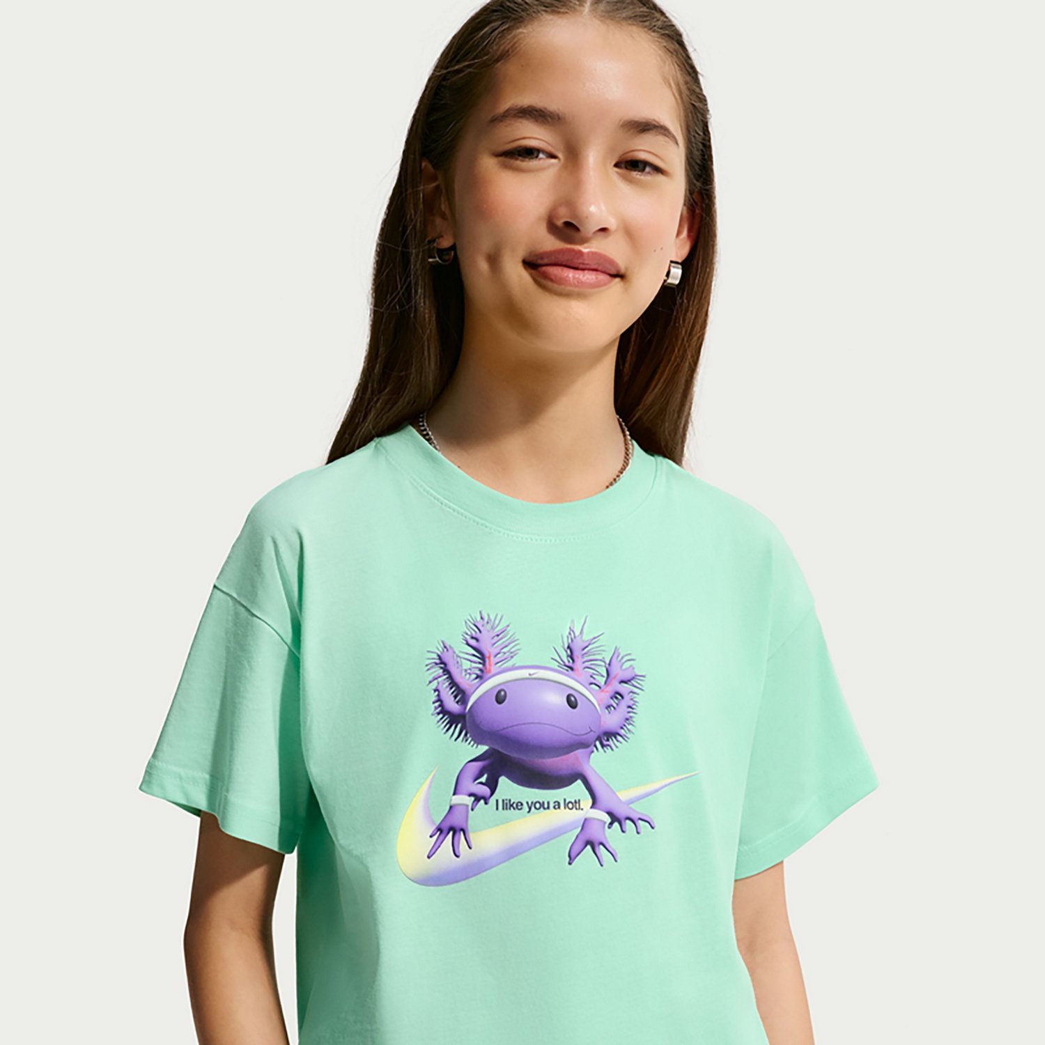 Nike Girls' Sportswear Boxy Photo Xoloto Graphic T-shirt - view number 3
