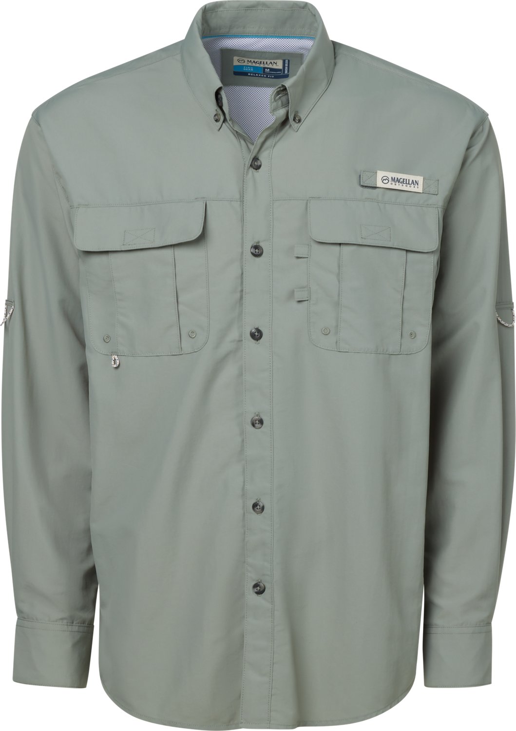 Magellan Outdoors Men's Laguna Madre Solid Long Sleeve Fishing Shirt