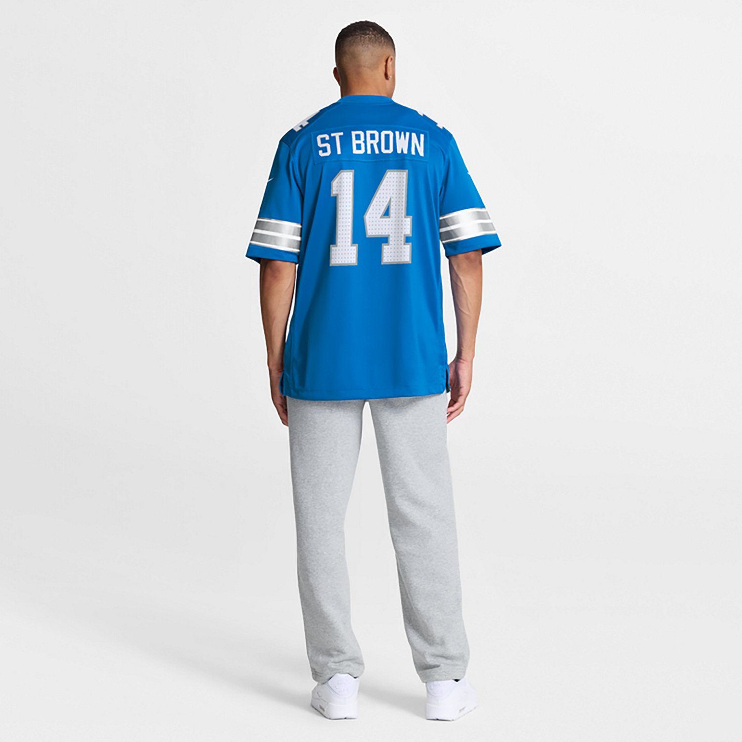 Nike Men's Detroit Lions Amon-Ra St Brown #14 Home Game Jersey - view number 2