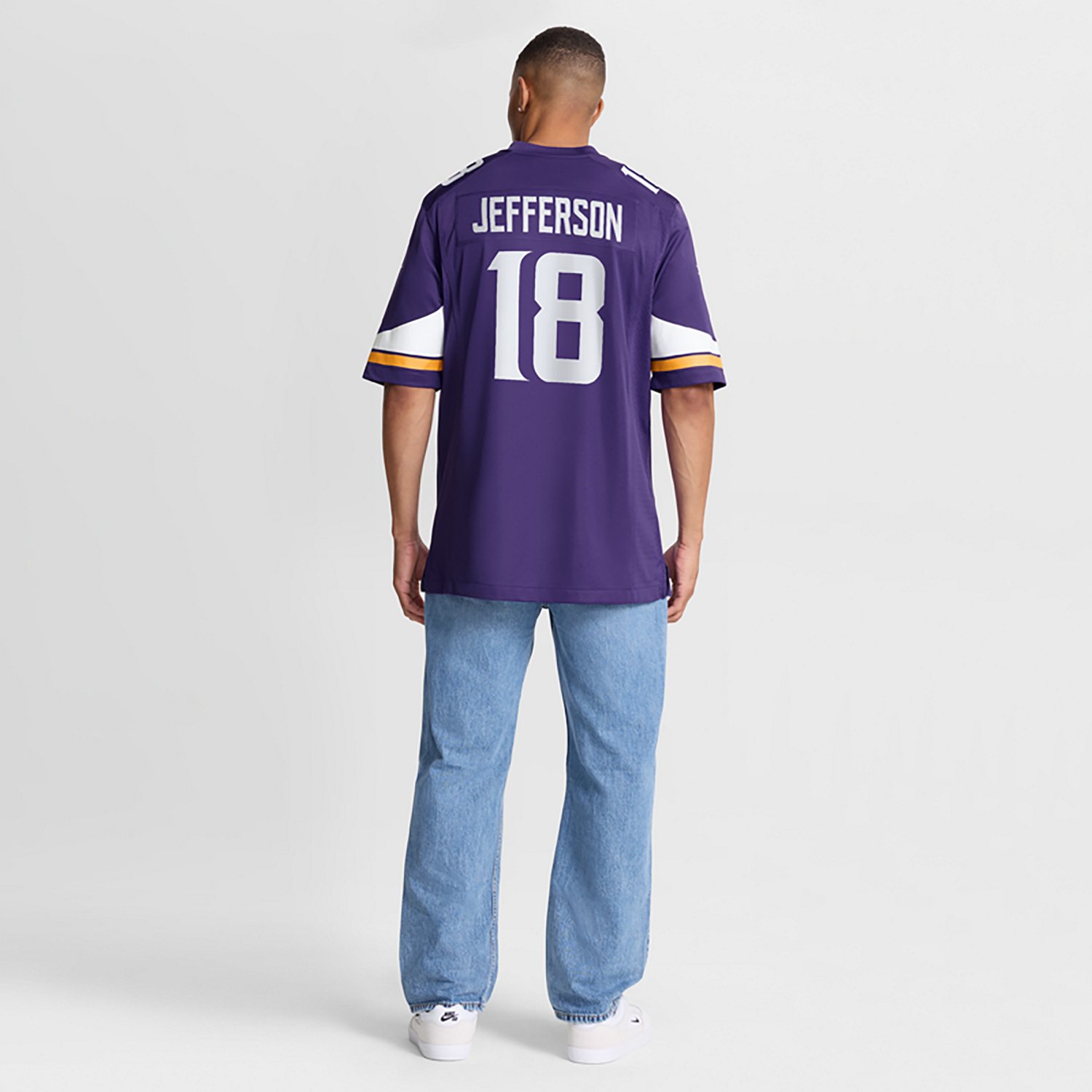 Nike Men's Minnesota Vikings Justin Jefferson #18 Home Game Jersey - view number 2