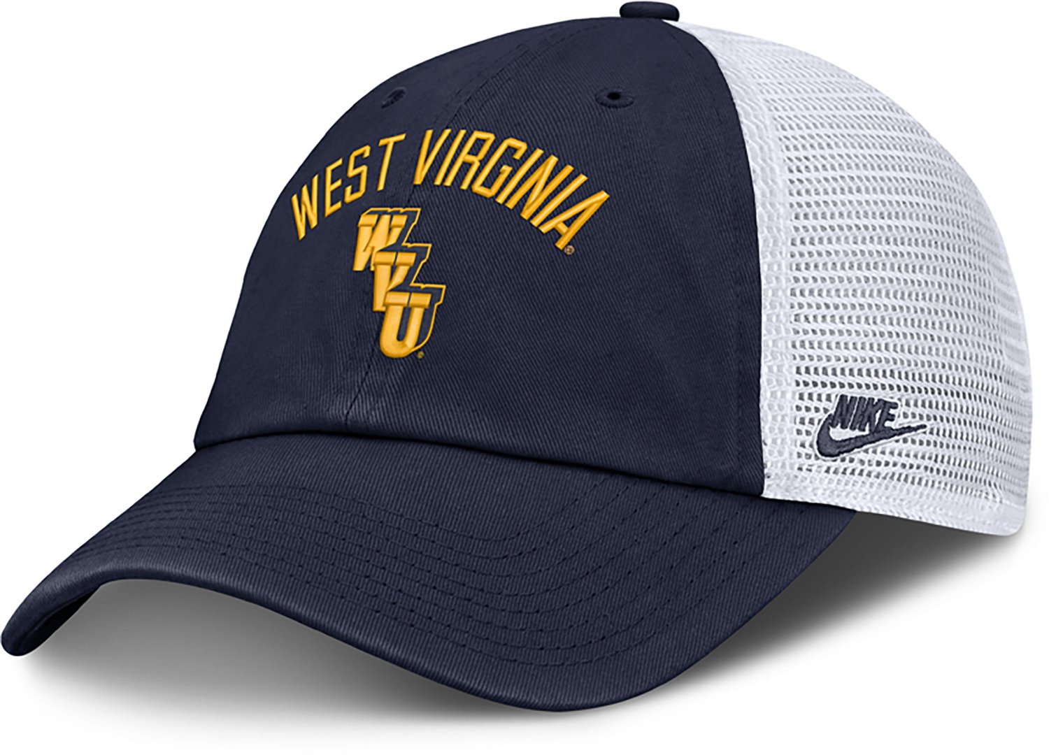 Nike West Virginia University School Arch Over Legacy Logo Club Cap
